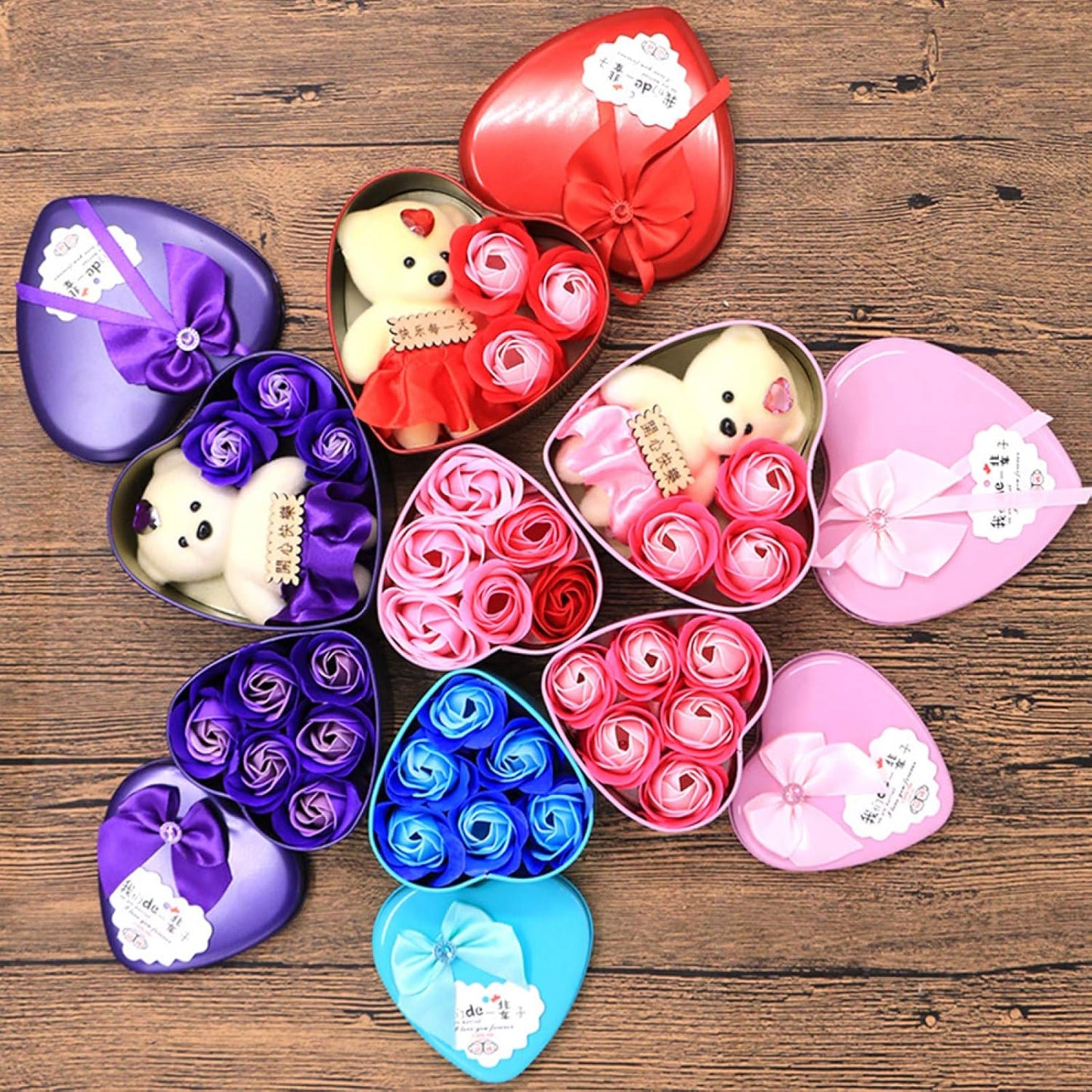 REGALO AMOR Y AMISTAD OSO CORAZON