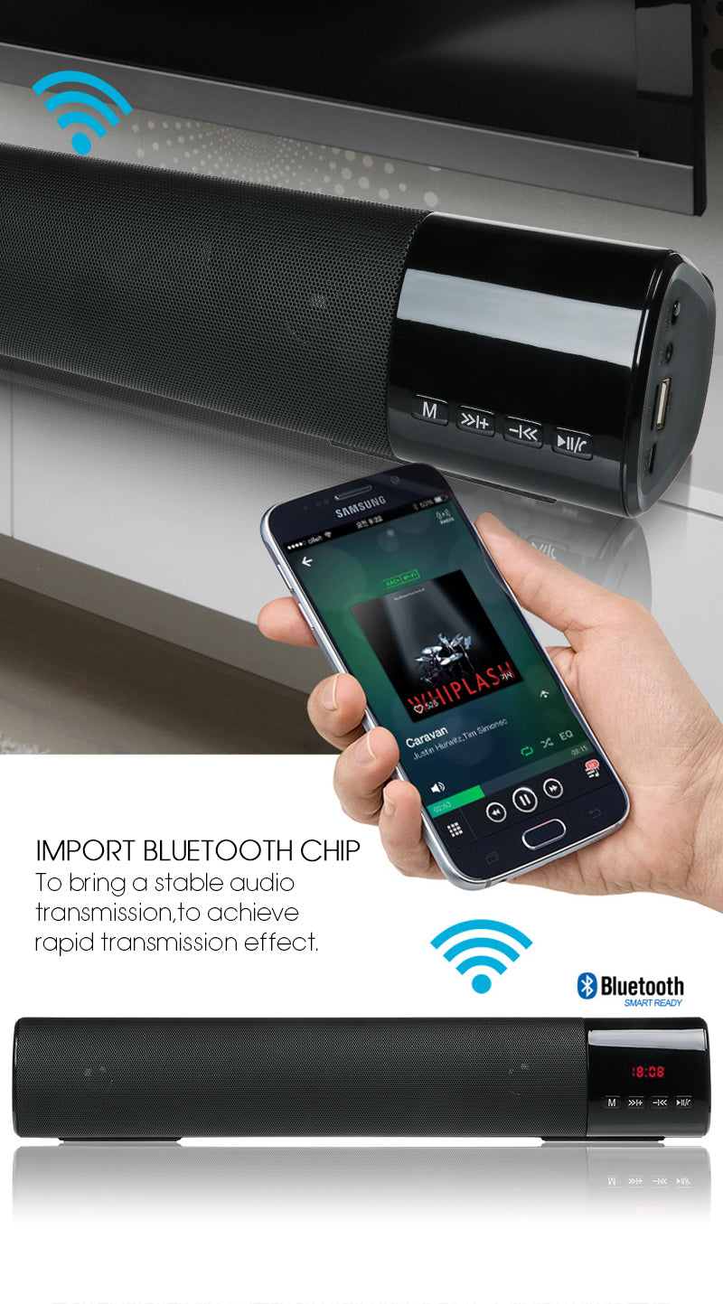 Barra De Sonido B28s Bluetooth,Usb, Micro Sd, Fm Stereo