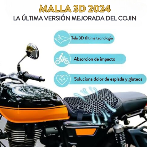 Cojín Moto Panal 3D® : ¡Alivia espamo lumbar! Envío gratis