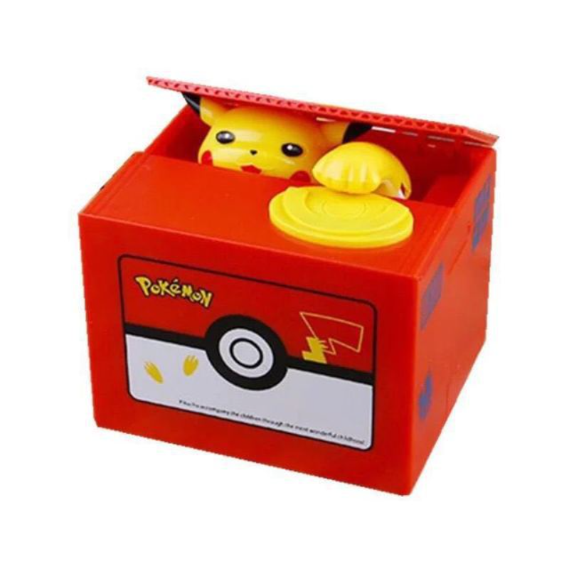 Alcancía Roba Monedas Pikachu Pokemon