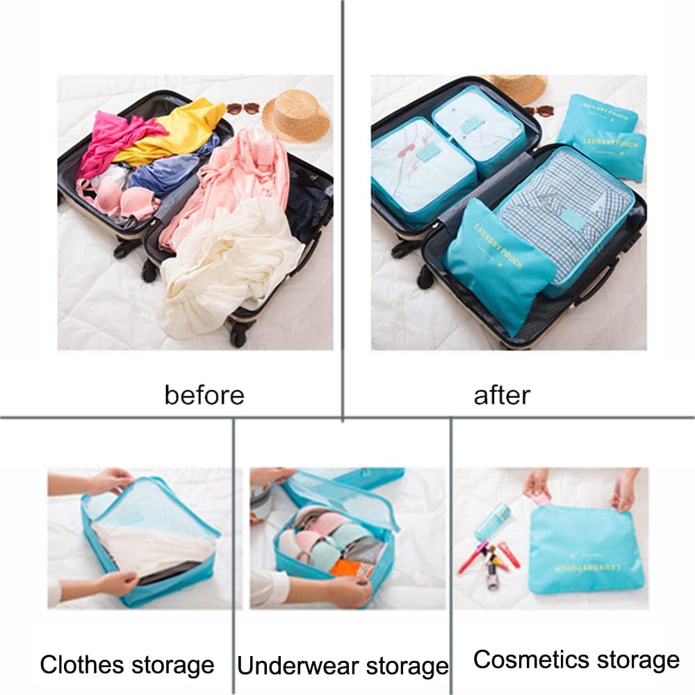 ✈️EasyFly- Organizador de maleta x6 piezas