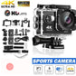 Camara 4k Deportiva Wifi Sumergible Mini, 1080P/30FP