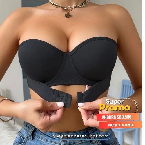 💖BRAELEGANCE®(UP), BRASIER PUSH UP PARA BUSTO: PAGA 1 LLEVA 2 NEGRO+BEIGE (copia)