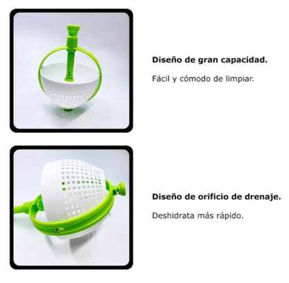 🍎🥗Colador Multifuncional Drenaje Giratorio